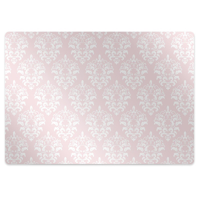 Tapete escritório Damasco rosa