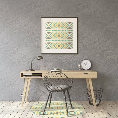 Tapete para cadeira de escritório Padrão geométrico