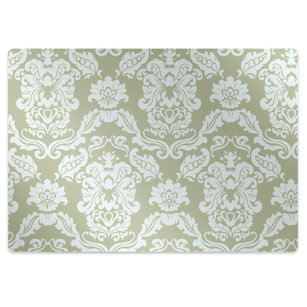 Tapete para escritório ornamento verde