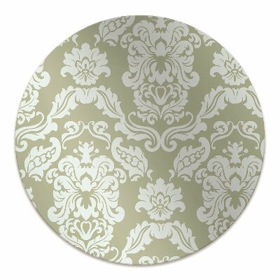 Tapete para escritório ornamento verde