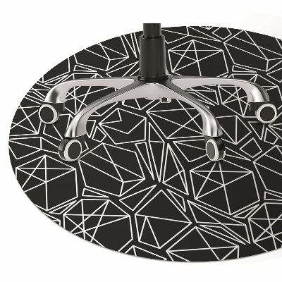 Tapete para cadeira de escritório Sólidos geométricos