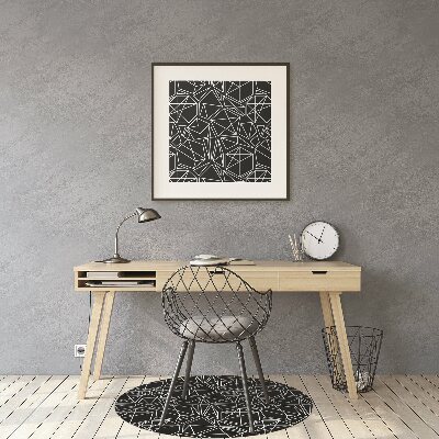 Tapete para cadeira de escritório Sólidos geométricos