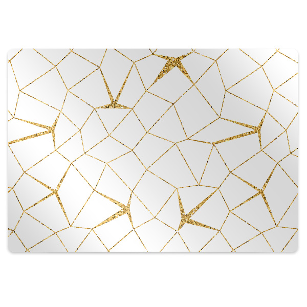 Tapete para cadeira de escritório Mosaico dourado