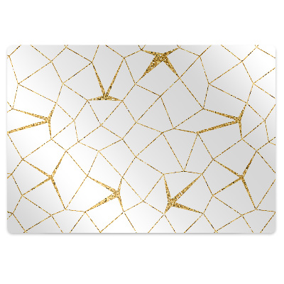 Tapete para cadeira de escritório Mosaico dourado