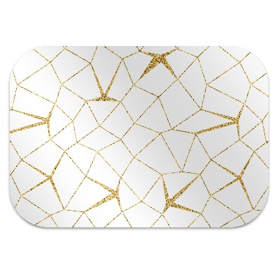 Tapete para cadeira de escritório Mosaico dourado