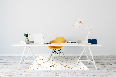 Tapete para cadeira de escritório Mosaico dourado