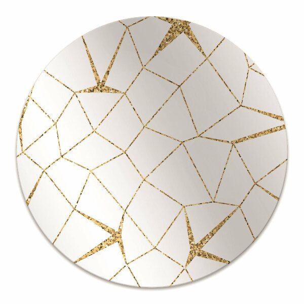 Tapete para cadeira de escritório Mosaico dourado