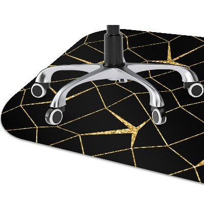 Tapete para escritório Mosaico dourado e preto
