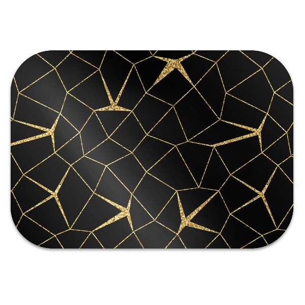 Tapete para escritório Mosaico dourado e preto