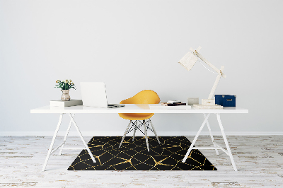 Tapete para escritório Mosaico dourado e preto