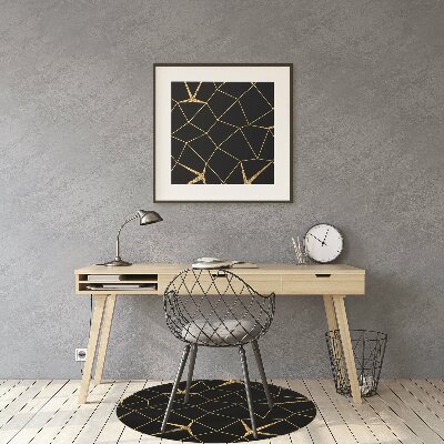 Tapete para escritório Mosaico dourado e preto