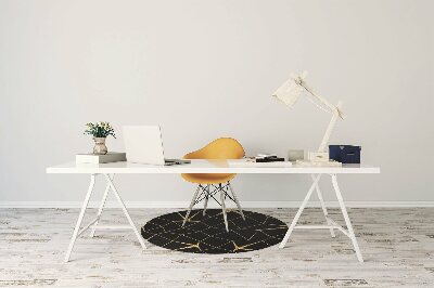 Tapete para escritório Mosaico dourado e preto
