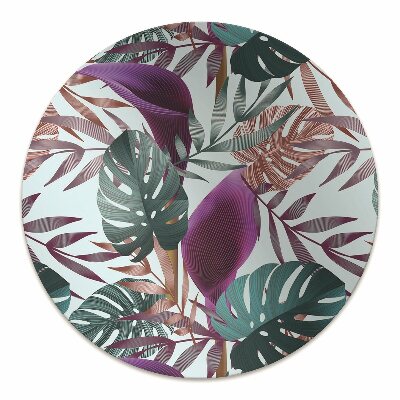 Tapete para escritório Folhas tropicais