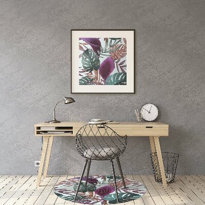 Tapete para escritório Folhas tropicais