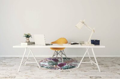 Tapete para escritório Folhas tropicais