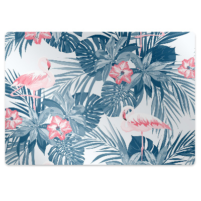 Tapete para cadeira de escritório pássaros tropicais