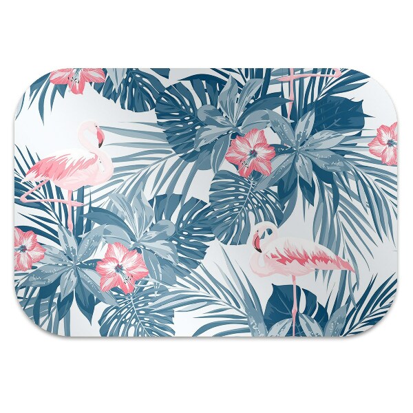 Tapete para cadeira de escritório pássaros tropicais