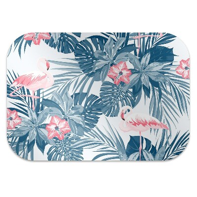 Tapete para cadeira de escritório pássaros tropicais