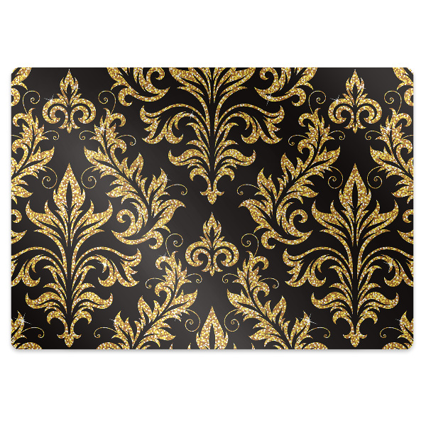 Tapete para escritório ornamento de ouro