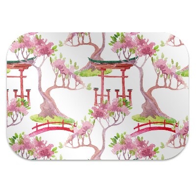 Tapete para cadeira de escritório motivos japoneses