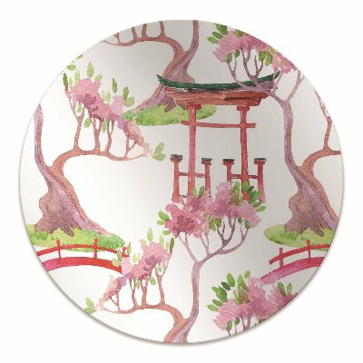 Tapete para cadeira de escritório motivos japoneses