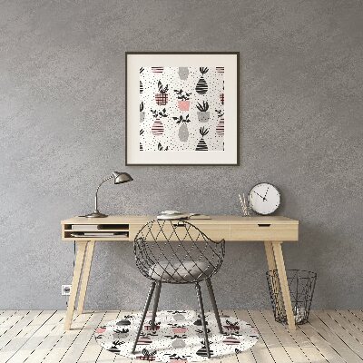 Tapete para cadeira de escritório Flores em vasos