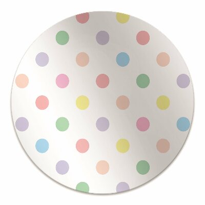 Tapete para cadeira de escritório Pontos coloridos