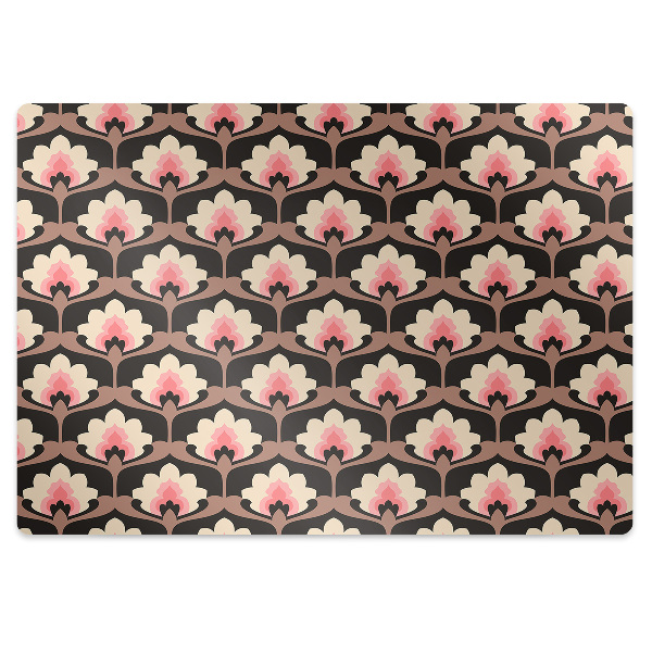 Tapete para cadeira de escritório Padrão floral