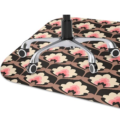 Tapete para cadeira de escritório Padrão floral