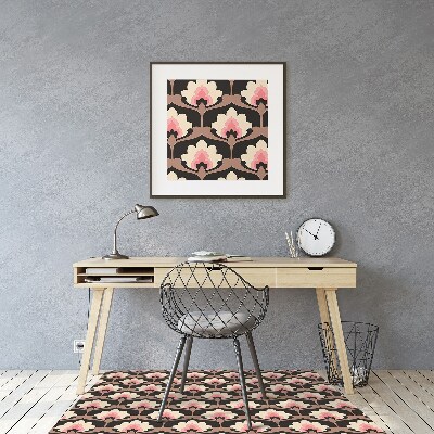 Tapete para cadeira de escritório Padrão floral