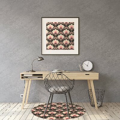 Tapete para cadeira de escritório Padrão floral