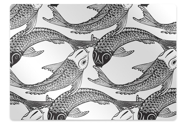 Tapete para cadeira de escritório Peixe koi