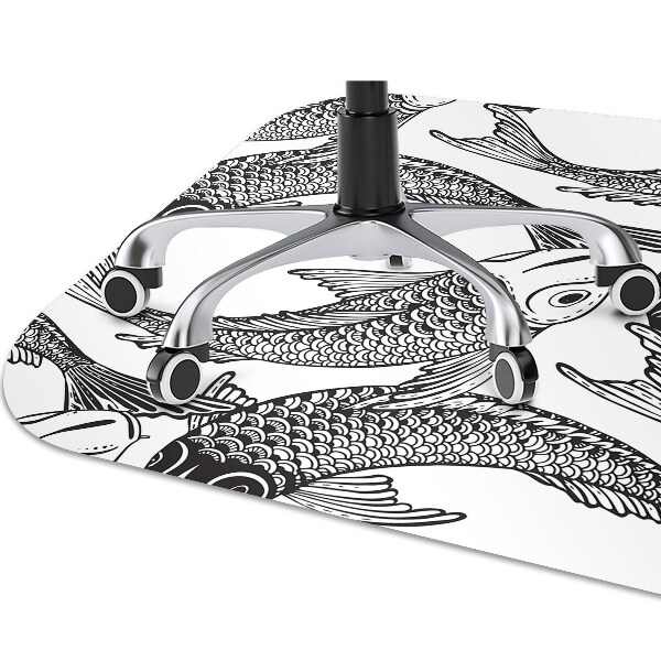 Tapete para cadeira de escritório Peixe koi