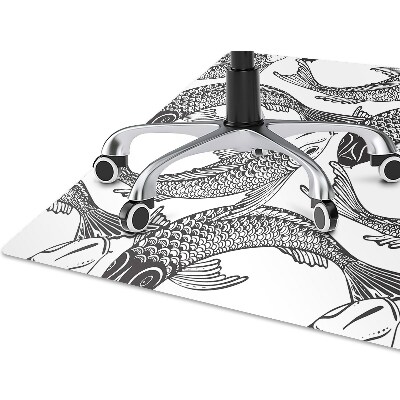 Tapete para cadeira de escritório Peixe koi