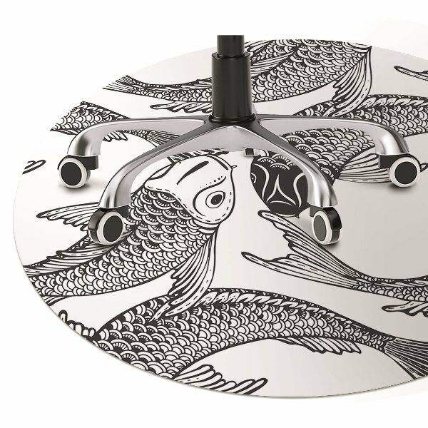 Tapete para cadeira de escritório Peixe koi