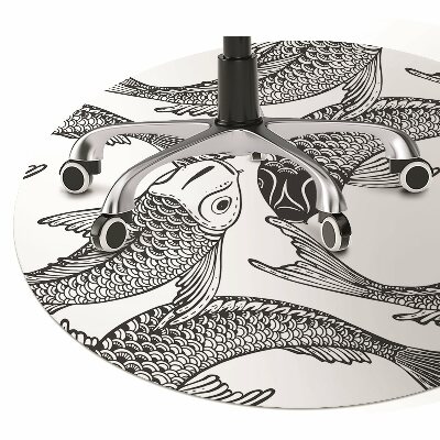 Tapete para cadeira de escritório Peixe koi