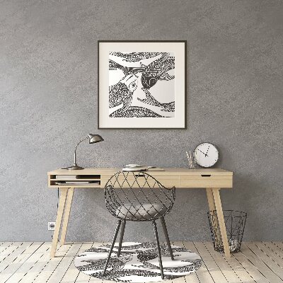 Tapete para cadeira de escritório Peixe koi
