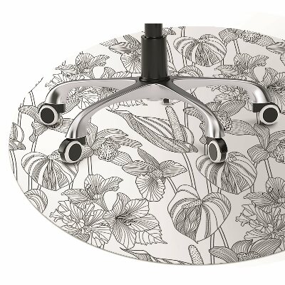 Tapete para cadeira de escritório Contornos de flores