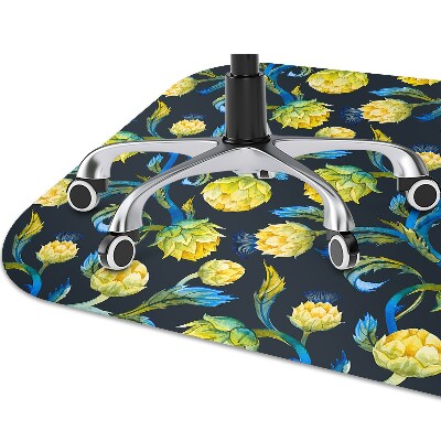 Tapete para escritório flores de alcachofra