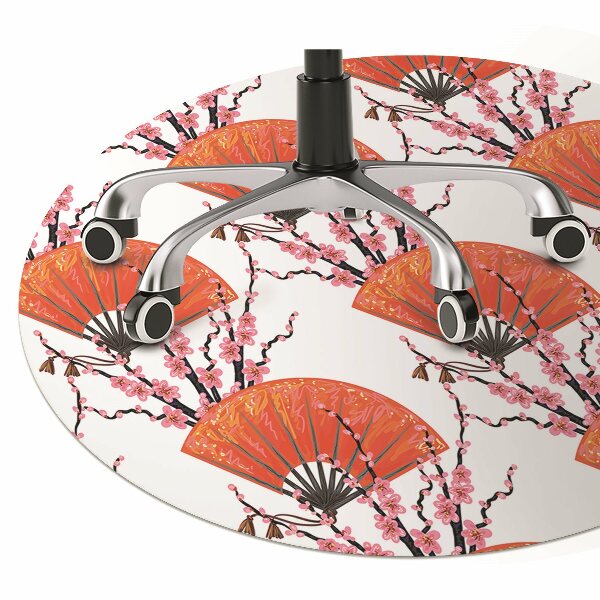 Tapete para cadeira de escritório fãs japoneses