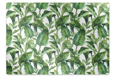 Tapete para cadeira de escritório Folhas tropicais
