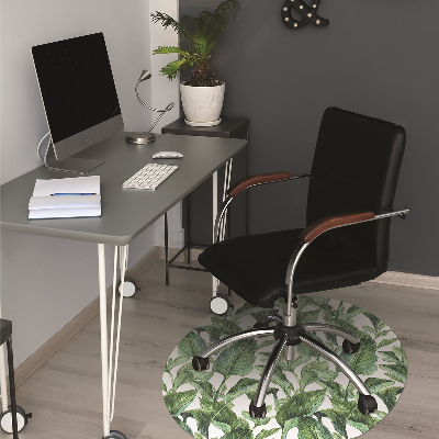Tapete para cadeira de escritório Folhas tropicais