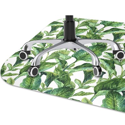 Tapete para cadeira de escritório Folhas tropicais