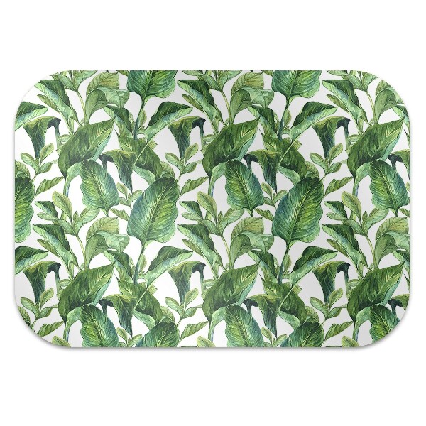 Tapete para cadeira de escritório Folhas tropicais