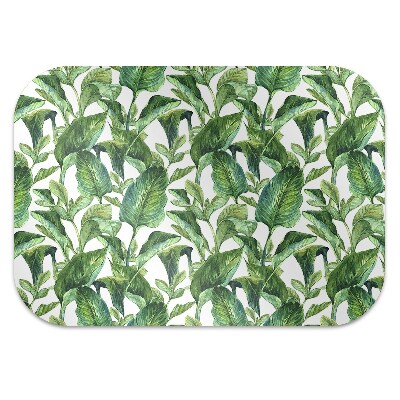 Tapete para cadeira de escritório Folhas tropicais