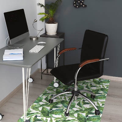 Tapete para cadeira de escritório Folhas tropicais