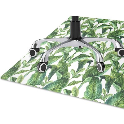 Tapete para cadeira de escritório Folhas tropicais