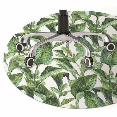Tapete para cadeira de escritório Folhas tropicais