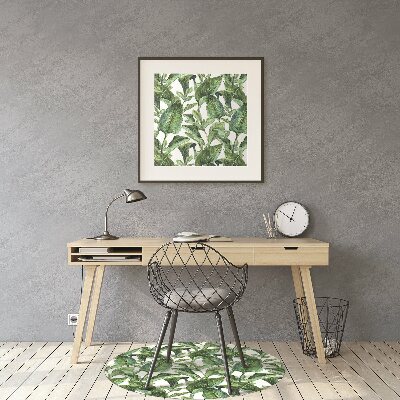 Tapete para cadeira de escritório Folhas tropicais