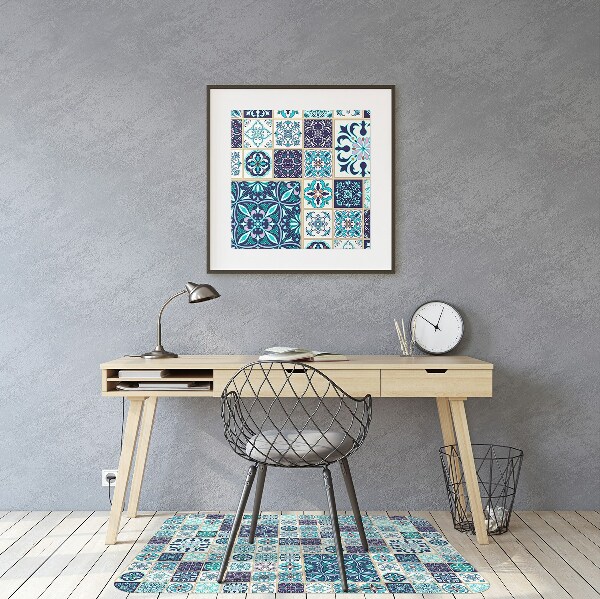 Tapete para cadeira de escritório Lindo patchwork